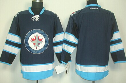 Winnipeg Jets Blank Navy Blue Jersey Winnipeg Jets Blank Navy Blue Jersey