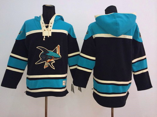 Old Time Hockey San Jose Sharks Blank Black Hoodie Old Time Hockey San Jose Sharks Blank Black Hoodie