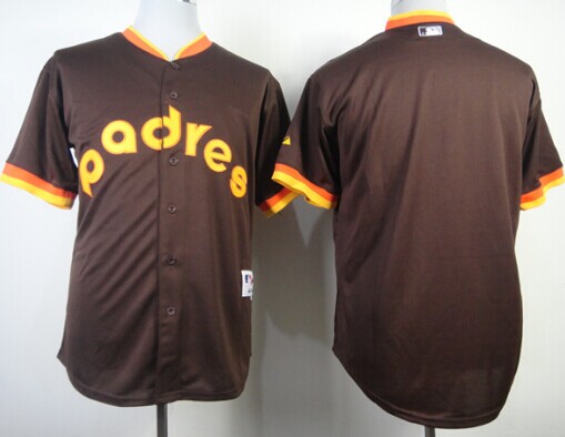 San Diego Padres Blank 1984 Brown Jersey San Diego Padres Blank 1984 Brown Jersey