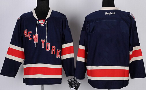 New York Rangers Blank Navy Blue Third 85TH Jersey New York Rangers Blank Navy Blue Third 85TH Jersey