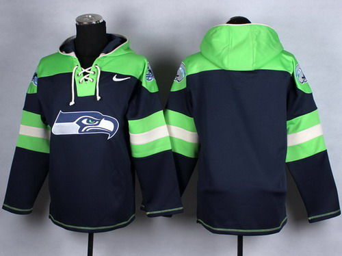 Nike Seattle Seahawks Blank 2014 Navy Blue Hoodie Nike Seattle Seahawks Blank 2014 Navy Blue Hoodie
