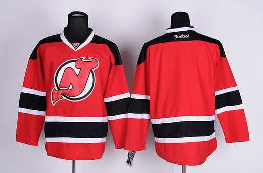 New Jersey Devils Blank Red With Black Jersey New Jersey Devils Blank Red With Black Jersey