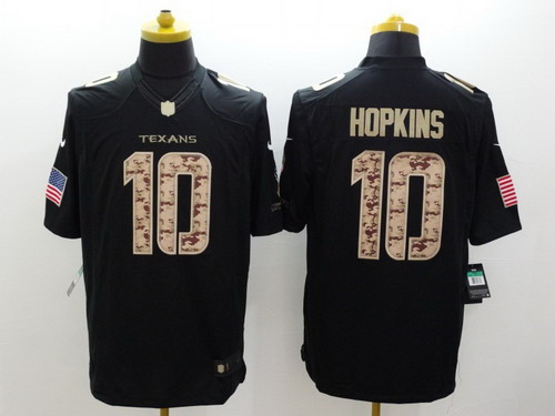 Nike Houston Texans #10 DeAndre Hopkins Salute to Service Black Limited Jersey Nike Houston Texans #10 DeAndre Hopkins Salute to Service Black Limited Jersey