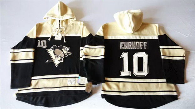 Old Time Hockey Pittsburgh Penguins #10 Christian Ehrhoff Black Hoodie Old Time Hockey Pittsburgh Penguins #10 Christian Ehrhoff Black Hoodie