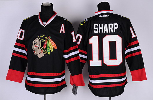 Chicago Blackhawks #10 Patrick Sharp Black Jersey Chicago Blackhawks #10 Patrick Sharp Black Jersey