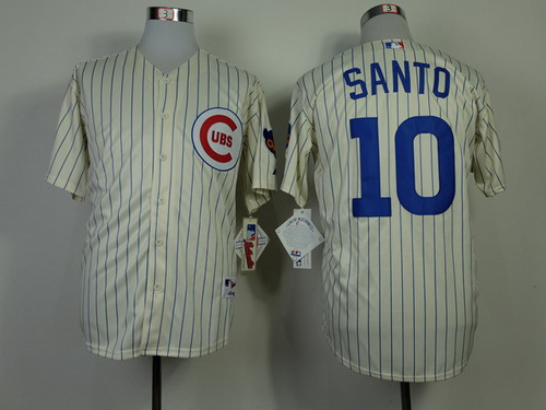 Chicago Cubs #10 Ron Santo 1969 Cream Jersey Chicago Cubs #10 Ron Santo 1969 Cream Jersey