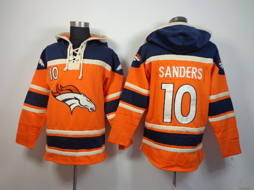 Denver Broncos #10 Emmanuel Sanders 2014 Orange Hoodie Denver Broncos #10 Emmanuel Sanders 2014 Orange Hoodie