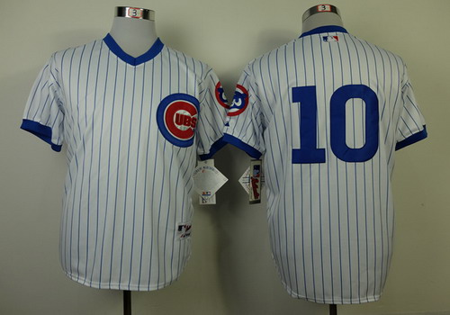 Chicago Cubs #10 Ron Santo 1988 White Pullover Jersey Chicago Cubs #10 Ron Santo 1988 White Pullover Jersey