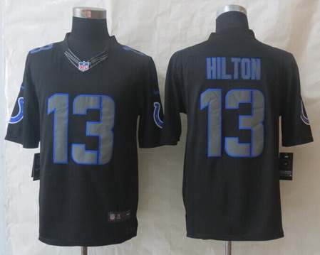 Nike Indianapolis Colts #13 T.Y. Hilton Black Impact Limited Jersey Nike Indianapolis Colts #13 T.Y. Hilton Black Impact Limited Jersey