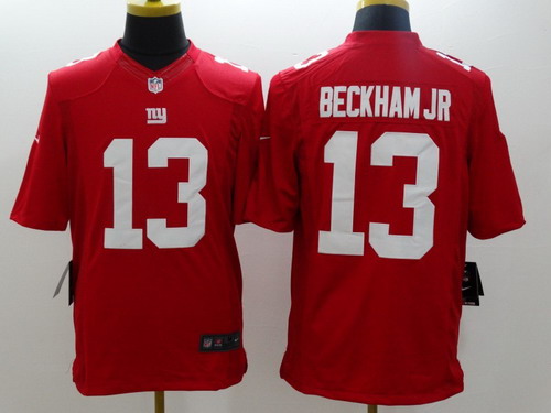 Nike New York Giants #13 Odell Beckham Jr Red Limited Jersey Nike New York Giants #13 Odell Beckham Jr Red Limited Jersey