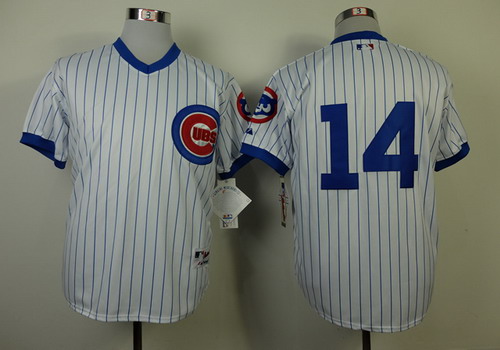 Chicago Cubs #14 Ernie Banks 1988 White Pullover Jersey Chicago Cubs #14 Ernie Banks 1988 White Pullover Jersey