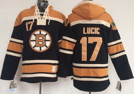 Old Time Hockey Boston Bruins #17 Milan Lucic Black Hoodie Old Time Hockey Boston Bruins #17 Milan Lucic Black Hoodie