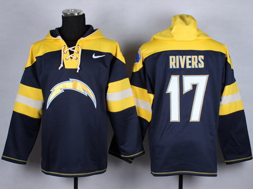Nike San Diego Chargers #17 Philip Rivers 2014 Navy Blue Hoodie Nike San Diego Chargers #17 Philip Rivers 2014 Navy Blue Hoodie