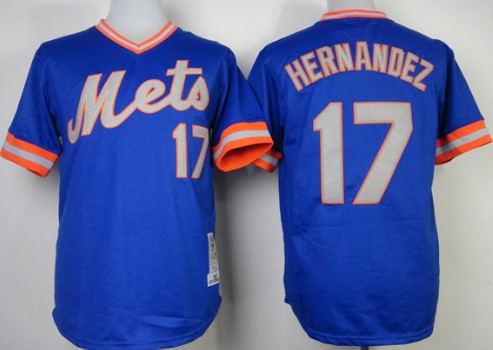 New York Mets #17 Keith Hernandez 1983 Blue Throwback Jersey New York Mets #17 Keith Hernandez 1983 Blue Throwback Jersey