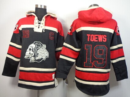 Old Time Hockey Chicago Blackhawks #19 Jonathan Toews Black Ice Skulls Hoodie Old Time Hockey Chicago Blackhawks #19 Jonathan Toews Black Ice Skulls Hoodie