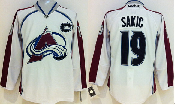 Colorado Avalanche #19 Joe Sakic White Jersey Colorado Avalanche #19 Joe Sakic White Jersey