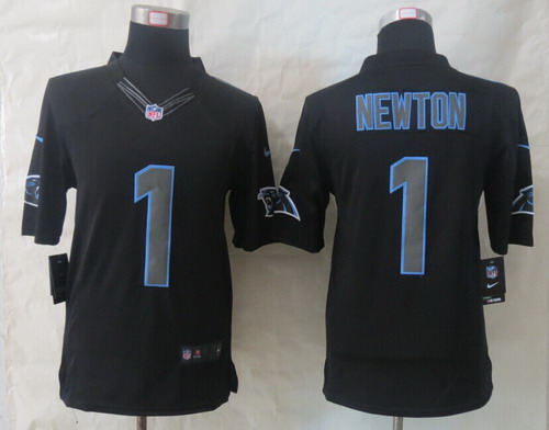 Nike Carolina Panthers #1 Cam Newton Black Impact Limited Jersey Nike Carolina Panthers #1 Cam Newton Black Impact Limited Jersey