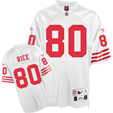 San Francisco 49ers #80 Jerry Rice White Throwback Jersey San Francisco 49ers #80 Jerry Rice White Throwback Jersey