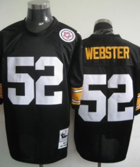 Pittsburgh Steelers #52 Webster Black Throwback Jersey Pittsburgh Steelers #52 Webster Black Throwback Jersey