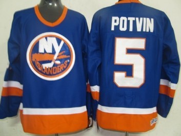 New York Islanders #5 Denis Potvin Light Blue Throwback CCM Jersey New York Islanders #5 Denis Potvin Light Blue Throwback CCM Jersey