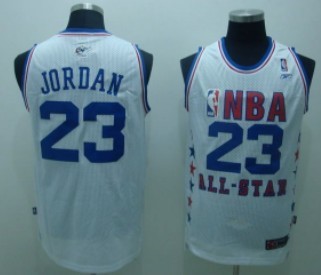 NBA 2003 All-Star #23 Michael Jordan White Swingman Throwback Jersey NBA 2003 All-Star #23 Michael Jordan White Swingman Throwback Jersey