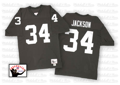 Oakland Raiders #34 Bo Jackson Black Throwback Jersey Oakland Raiders #34 Bo Jackson Black Throwback Jersey