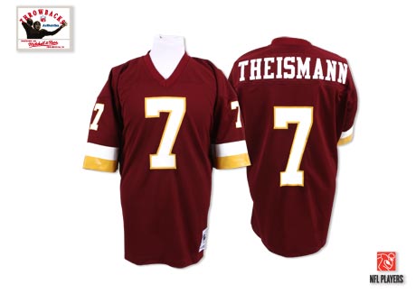 Washington Redskins #7 Joe Theismann Red Throwback Jersey Washington Redskins #7 Joe Theismann Red Throwback Jersey