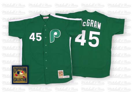 Philadelphia Phillies #45 Tug McGraw 1981 St. Patricks Day Jersey Philadelphia Phillies #45 Tug McGraw 1981 St. Patricks Day Jersey