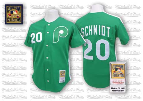 Philadelphia Phillies #20 Mike Schmidt 1981 St. Patricks Day Jersey Philadelphia Phillies #20 Mike Schmidt 1981 St. Patricks Day Jersey