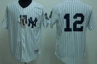 New York Yankees #12 Eric Chavez White Jersey New York Yankees #12 Eric Chavez White Jersey