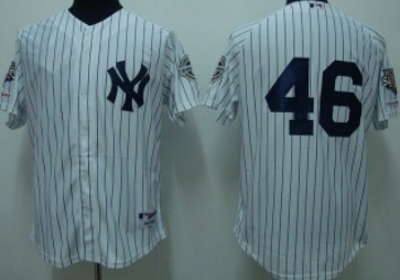 New York Yankees #46 Pettitte White Jersey New York Yankees #46 Pettitte White Jersey