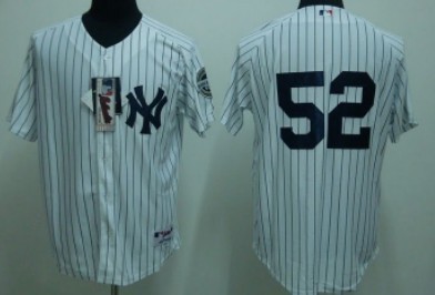 New York Yankees #52 Sabathia White Jersey New York Yankees #52 Sabathia White Jersey