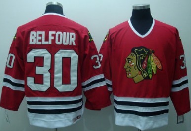 Chicago Blackhawks #30 Ed Belfour Red Throwback CCM Jersey Chicago Blackhawks #30 Ed Belfour Red Throwback CCM Jersey