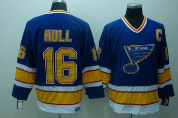 St. Louis Blues #16 Brett Hull Blue Throwback CCM Jersey St. Louis Blues #16 Brett Hull Blue Throwback CCM Jersey