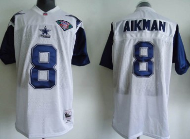 Dallas Cowboys #8 Troy Aikman White Thanksgivings 75TH Throwback Jersey Dallas Cowboys #8 Troy Aikman White Thanksgivings 75TH Throwback Jersey