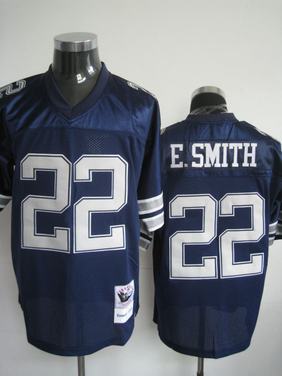 Dallas Cowboys #22 Emmitt Smith Blue Throwback Jersey Dallas Cowboys #22 Emmitt Smith Blue Throwback Jersey