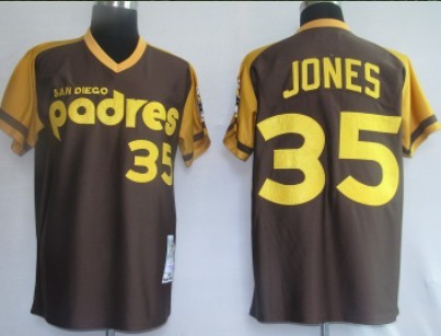 San Diego Padres #35 Randy Jones 1978 Brown Throwback Jersey San Diego Padres #35 Randy Jones 1978 Brown Throwback Jersey
