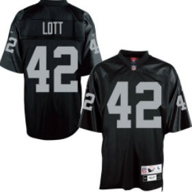 Oakland Raiders #42 Lott Black Throwback Jersey Oakland Raiders #42 Lott Black Throwback Jersey