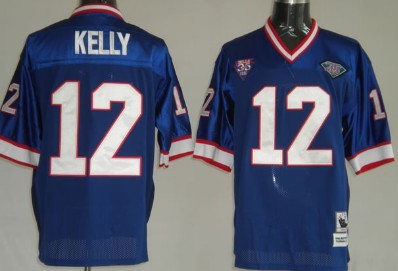 Buffalo Bills #12 Jim Kelly Blue Throwback Jersey Buffalo Bills #12 Jim Kelly Blue Throwback Jersey