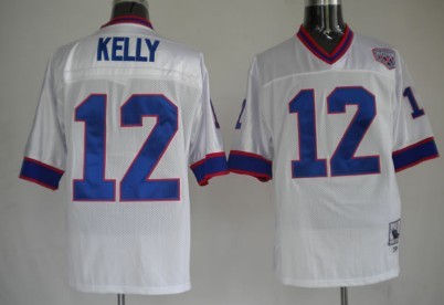 Buffalo Bills #12 Jim Kelly White Throwback Jersey Buffalo Bills #12 Jim Kelly White Throwback Jersey