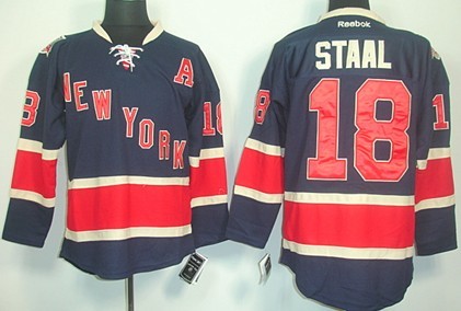 New York Rangers #18 Marc Staal Navy Blue 85TH Jersey New York Rangers #18 Marc Staal Navy Blue 85TH Jersey