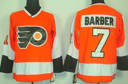 Philadelphia Flyers #7 Bill Barber Orange Throwback CCM Jersey Philadelphia Flyers #7 Bill Barber Orange Throwback CCM Jersey