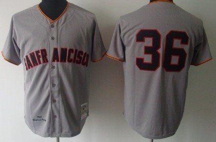 San Francisco Giants #36 Gaylord Perry 1962 Gray Wool Throwback Jersey San Francisco Giants #36 Gaylord Perry 1962 Gray Wool Throwback Jersey