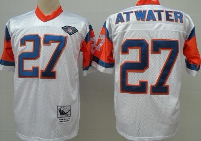 Denver Broncos #27 Steve Atwater White 75TH Throwback Jersey Denver Broncos #27 Steve Atwater White 75TH Throwback Jersey