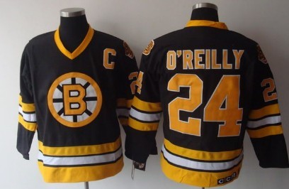 Boston Bruins #24 Terry O'Reilly Black Throwback CCM Jersey Boston Bruins #24 Terry O'Reilly Black Throwback CCM Jersey