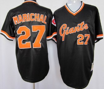 San Francisco Giants #27 Juan Marichal Black Throwback Jersey San Francisco Giants #27 Juan Marichal Black Throwback Jersey