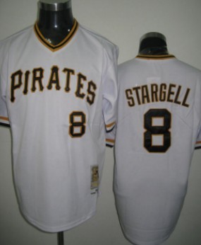 Pittsburgh Pirates #8 Stargell White Throwback Jersey Pittsburgh Pirates #8 Stargell White Throwback Jersey