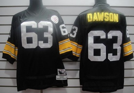 Pittsburgh Steelers #63 Dawson Black Throwback Jersey Pittsburgh Steelers #63 Dawson Black Throwback Jersey