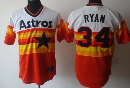 Houston Astros #34 Nolan Ryan Rainbow Throwback Jersey Houston Astros #34 Nolan Ryan Rainbow Throwback Jersey