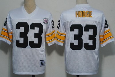 Pittsburgh Steelers #33 Merril Hodge White Throwback Jersey Pittsburgh Steelers #33 Merril Hodge White Throwback Jersey